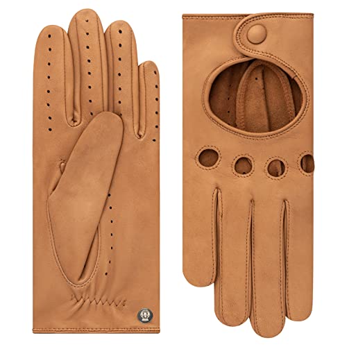 Preisvergleich Produktbild Roeckl Damen Rom Autofahrer Handschuhe, Hazelnut, 7.5