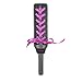 LUOEM Leather Spanking Paddle Adult Paddle Whip with Ribbon and Metal Eyelets Role Play Paddle Toys (Purple Ribbon)