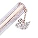 Swarovski Crystal Authentic Crystalline Rose Gold Plated Swan Charm Ballpoint Pen