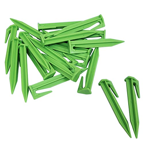 200X 3.3" Green Boundary Wire Stake Lawn Pegs Landscape Staples for Robomow Mower, Worx Landroid, Pet Fence, for use in Garden Lawn Fence