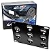 iJDMTOY JDM Style Front Bumper Tow Hole Adapter License Plate Mounting Bracket For 2005-2010 1st Gen Scion tC (ANT10)