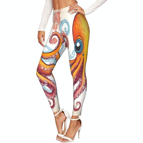 Leggings de pulpo para mujer mallas elásticas de deporte transpirables deportivas