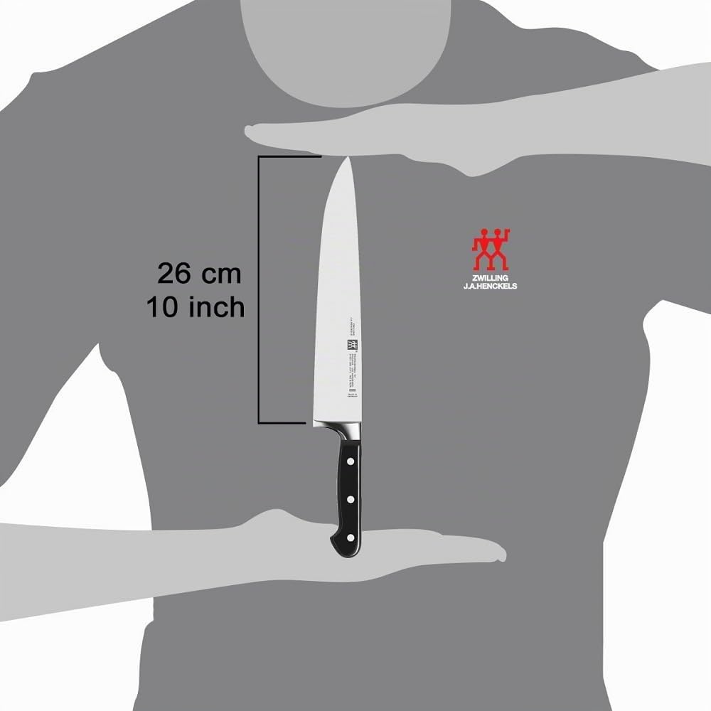 Zwilling Professional S - Cuchillo cebollero con Hoja forjada de una única Pieza Sigmaforge, Hoja endurecida al frío Friodur, 260 milímetros, Acero Inoxidable