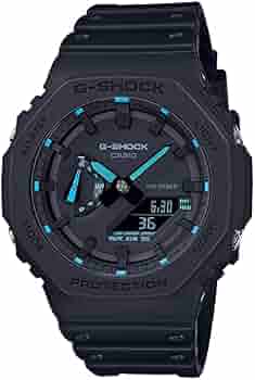 G-Shock By Casio Men's GA2100-1A2 Black/Blue Analog-Digital Watch One Size  : Amazon.com.au: Clothing, Shoes \u0026 Accessories