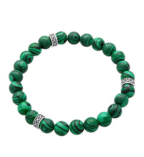 Kuzzoi Buddha Bracciale da uomo con perle in