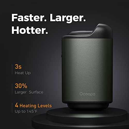 OCOOPA Union 5s Hand Warmers Rechargeable, 10000mAH Reusable Electric Handwarmer Power Bank, 4 Levels Heat Hand Heater,Portable USB Pocker Heater Battery Powered for Raynauds,Outdoor,Camping,Tech Gift