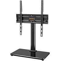 PERLEGEAR TV Standfuss TV Ständer Schwenkbar für 24-60 Flach & Curved Fernseher bis zu 45 KG, TV-Standfüße Höhenverstellbar & Fernsehständer Stabil,Universeller TV Standfuss Max.VESA 400x400 mm