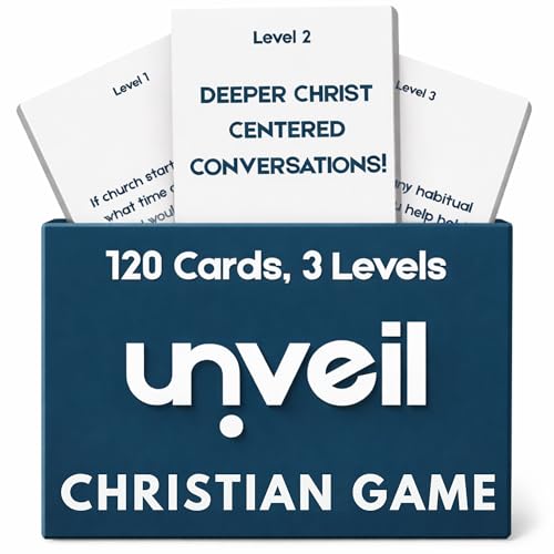 Unveil – 120 Christian Conversation Card Game for Deep Faith