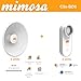 Mimosa Networks N5-X20 4.9-6.4 GHz Modular Twist-on Antenna 250mm Dish for C5x only 20 dBi gain 2PACK with C5x 4.9-6.4GHz 8dBi Radio for PTMP/PTP 2PACK