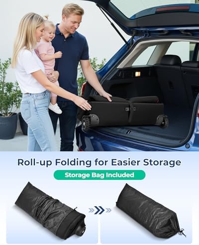 YOREPEK Padded Stroller Travel Bag with 2 Large Wheels, Extendable Handle — view 7