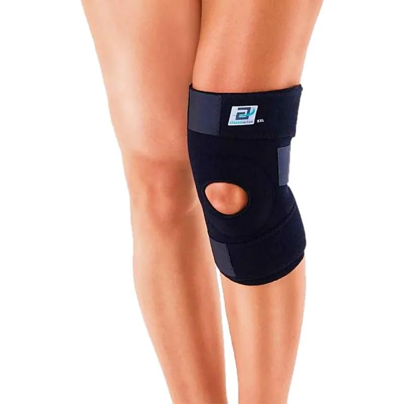 Joelheira Neoprene COM Orificio Preto CHA758 Active