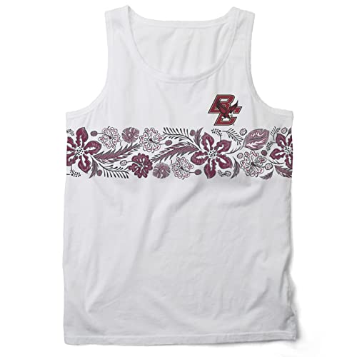 Wes and Willy Mens Tank Top (Boston College Eagles, XL) White