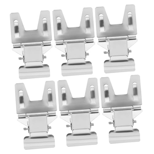 DIYEAH 6pcs Iron Plating Tag Clips Sign Clip Holders for Supermarkets Label Clamps