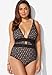 Swimsuits For All Women's Lace Plunge One Piece Swimsuit - 18, Black Lace (Plus