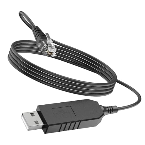 Hodeoo USB to RJ11 Cable for Uniden R8 R7 R4w R8w R4 R3 DFR9 etc. - for Uniden Radar Detector Power Cord 3.3FT