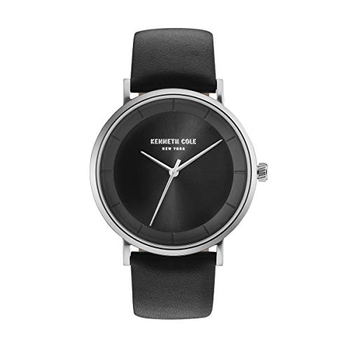 Kenneth Cole New York KC50567001 Montre à quartz analogique pour homme Cuir