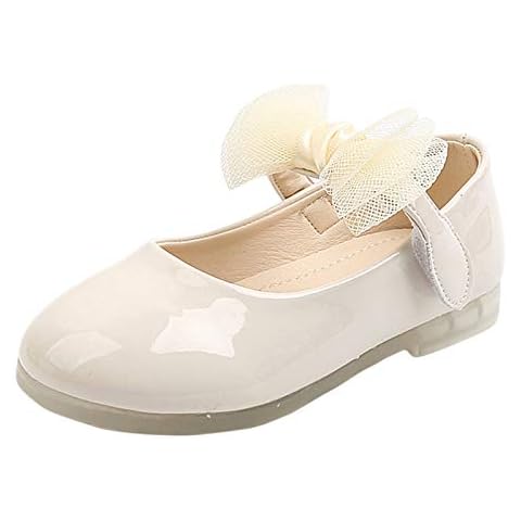 Zapatos de ballet para niña con lazo de cuero Mary Jane Cover