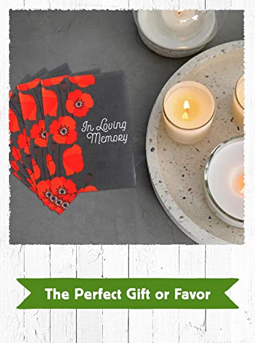 American Meadows Wildflower Seed Packet Sympathy Favors Bundle, 2 Packs Of 20, Red Poppy And Forget-Me-Not Seed Mix For Funerals, Memorial Services, #TOP3