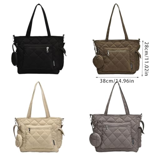 Sac à bandoulière pour femme grand volume chic et résistant mode automne hiver - 3