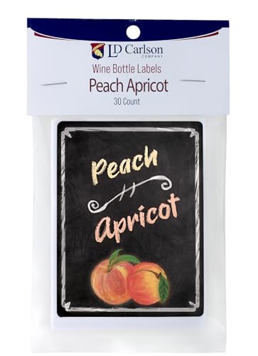 Peach Apricot Wine Labels 30/Pack Mist Collection