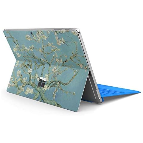 Skins4u Slim Premium Skin Klebeschutzfolie Tablet Schutzfolie Cover für Microsoft Surface Pro 7 Skins Aufkleber Blosoming Cover