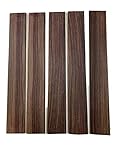 Exotic Grade A East Indian Rosewood Fingerboard Blank for Guitar, Measuring 21 X 3 X 5/16 Inches, Sanded Fingerboard Replacement for New and Old Guitars