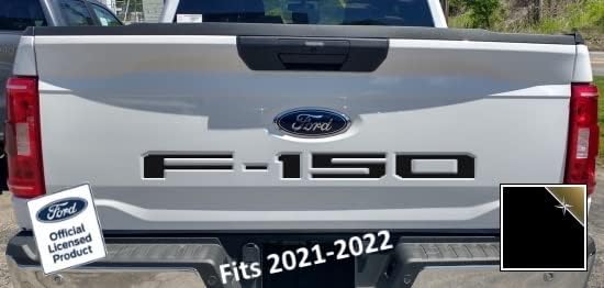 Vista 14 de Decal Mods Calcomanías de inserción para portón trasero 2021-2025 con incrustaciones de letras (calcomanía delgada) para Ford F150 (2021-2025) gris