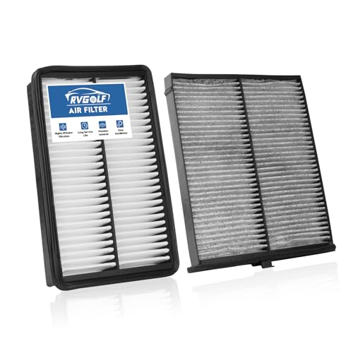 RVgolf Engine+Cabin Air Filters Fit for 2014-2018 Mazda 3 (2.0L/2.5L) 2013-2023 CX-5(2.0L/2.5L) 2014-2020 Mazda 6 (2.5L) Engine Air Filter Replacement Air Filter Accessories# CF11811 CA11259