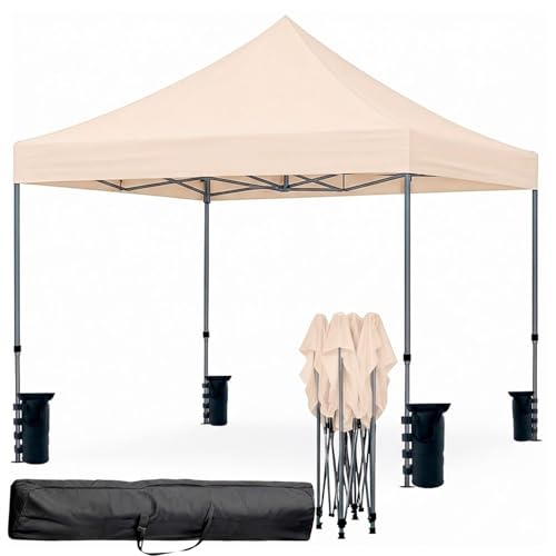 Gazebo Professionale 3x3 M Richiudibile Automatico In Acciaio Con Telo