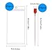 Klmnop 25 Pcs Fire Extinguisher Tag Cover, Resealable Plastic Sleeve with Tamper Seals for Fire Extinguisher Tag(Clear)