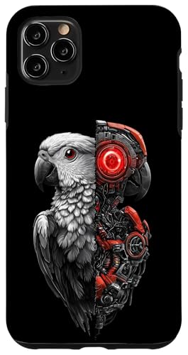 �ʔ����I�E�����{�b�g�������D�ƃT�C�{�[�O�I�E�����{�b�g Robot Parrot Lover Cyborg AI �X�}�z�P�[�X iPhone 11 Pro Max �p