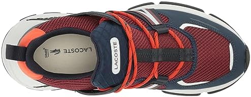 Lacoste Tênis masculino L003, Burg/Nvy, 45 | Amazon.com.br