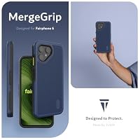 TUDIA DualShield Grip kompatibel mit Fairphone 6 2025 Hülle [MergeGrip] Militärqualität doppellagig stoßfest robust strapazierfähig Schutzhülle fürs Handy – Indigo Blau – Ansicht 6