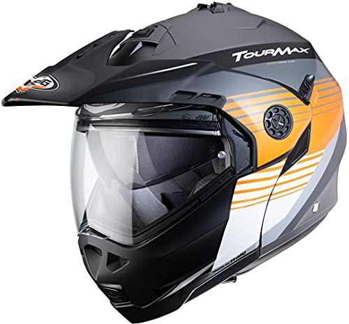 Caberg CASCO TOURMAX TITAN MATT GUN METAL/ORANGE/WHITE XL