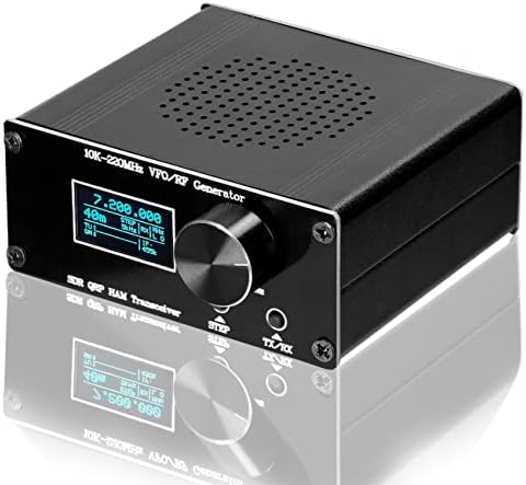 JUNSHUNTONG HF VFO for Ham SDR QRP Transceiver,20K-220MHz RF Generator Superheterodyne Receiver Debugger,Tcxo Clock,S-Meter, 20 Band presets
