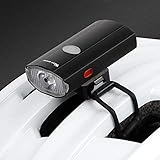 WASAGA 2 in 1 Bike Light USB Rechargeable Cycling Helmet Headlight Waterproof Bicycle Headlight Taillight Handlebar Front Light Rear Taillight Dual Purpose for Mountain Road Kids Bikes