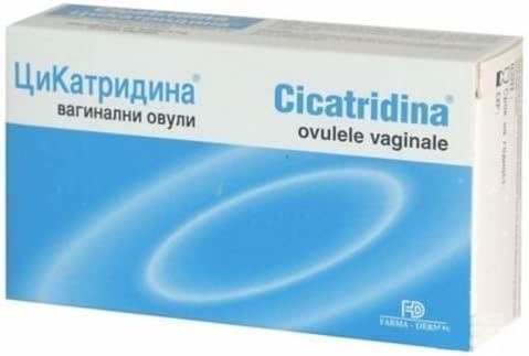 Cicatridina Vaginal Ovules*10 Lesions of vaginal mucosa infections dryness