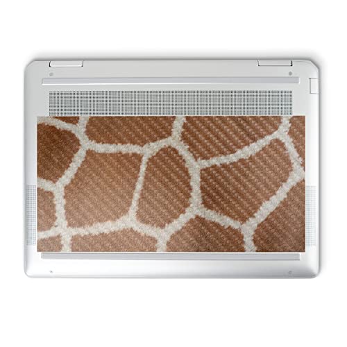 Image of MightySkins Carbon Fiber Skin Compatible with HP Spectre x360 14 inch (2022) Full Wrap Kit - Giraffe Print | Protective, Durable Textured Carbon Fiber Finish | Easy to Apply | Made in The USA