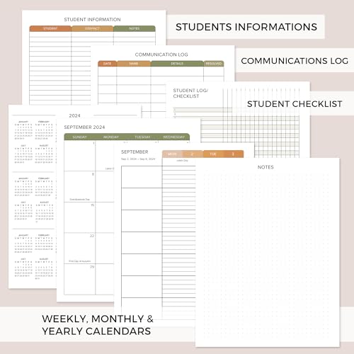 Zicoto ZIC-TEACHER-MAT_23-216 Aesthetic Teacher Planner For The 2024-2025 Academic School Year thumb #1