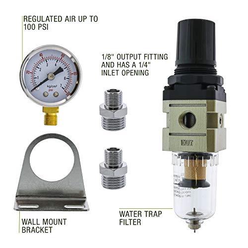 Master Airbrush Heavy Duty Diaphragm Mini Pressure Regulator with Gauge and by Master Airbrush - Used condition - Image 2