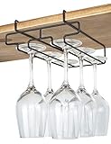 Bafvt Wine Glass Holder - Stemware Rack Under Cabinet - Hanger Storage Shelf, Fit for The Cabinet 0.