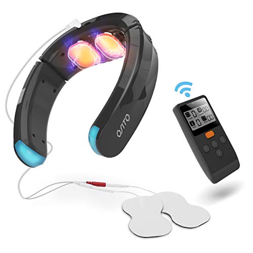 Neck Massager Neck Back Electric Pulse Massager with Heat,9 Modes 50 Intensities Intelligent Deep Tissue Trigger Point Wireless Portable Neck Massager for Women Men Gift,Relax at Home,Office,Travel