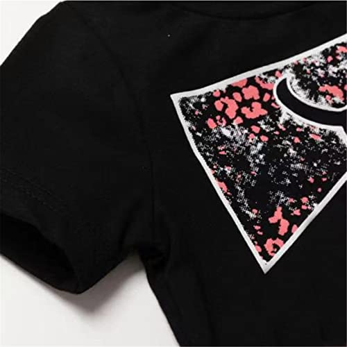 Girls Size 5 Clothes Infant Girls Summer Suit Letter Cow Head Print Tassel T Shirt Shredded Shorts P
