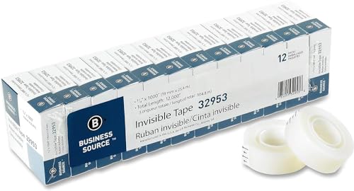 Business Source BSN32953 Premium Invisible Tape, Clear (12 per Pack, Pack of 2) by Business Source - Used condition - US$19.70