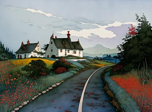 Affiches sur toile de paysage champêtre 58x90cm pour une déco salon nature