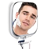 VELMADE Shower Mirror Fogless for Shaving with Razor Holder Suction Fogless Mirror for Shower Bathro