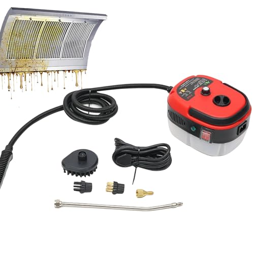 Limpiador de vapor para baño – 7,48 x 5,9 x 5,11 pulgadas limpiador de vapor portátil de alta presión versátil | máquina de limpieza potente, gran capacidad, ahorro de energía, para cocina,