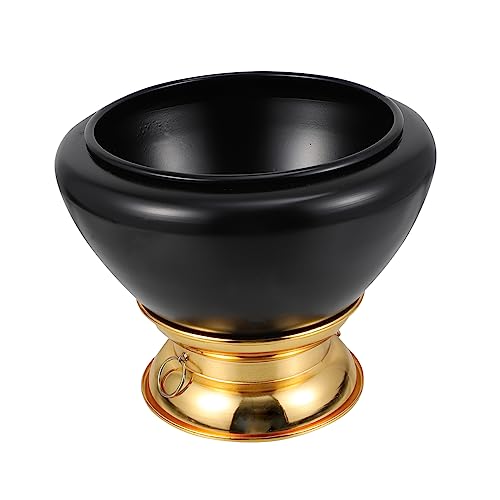 MUELODSIC 1pc Multipurpose Meditation Bowl Prayer Bowls Yoga Meditations Gong Chanting Bowl Home Decor Supply Desktop Ornament Sound Bowl Black Iron