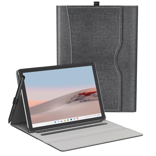 Hülle für Microsoft Surface Go 4/3/2/1, 10 Zoll, Stifthalter, Schwarz