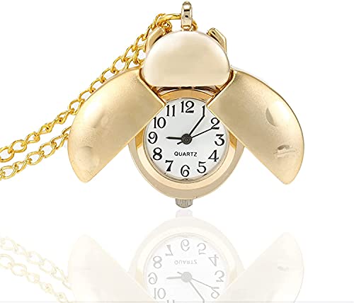 Reloj de bolsillo clásico vintage oro que soluciona la pérdida de estilo formal 6